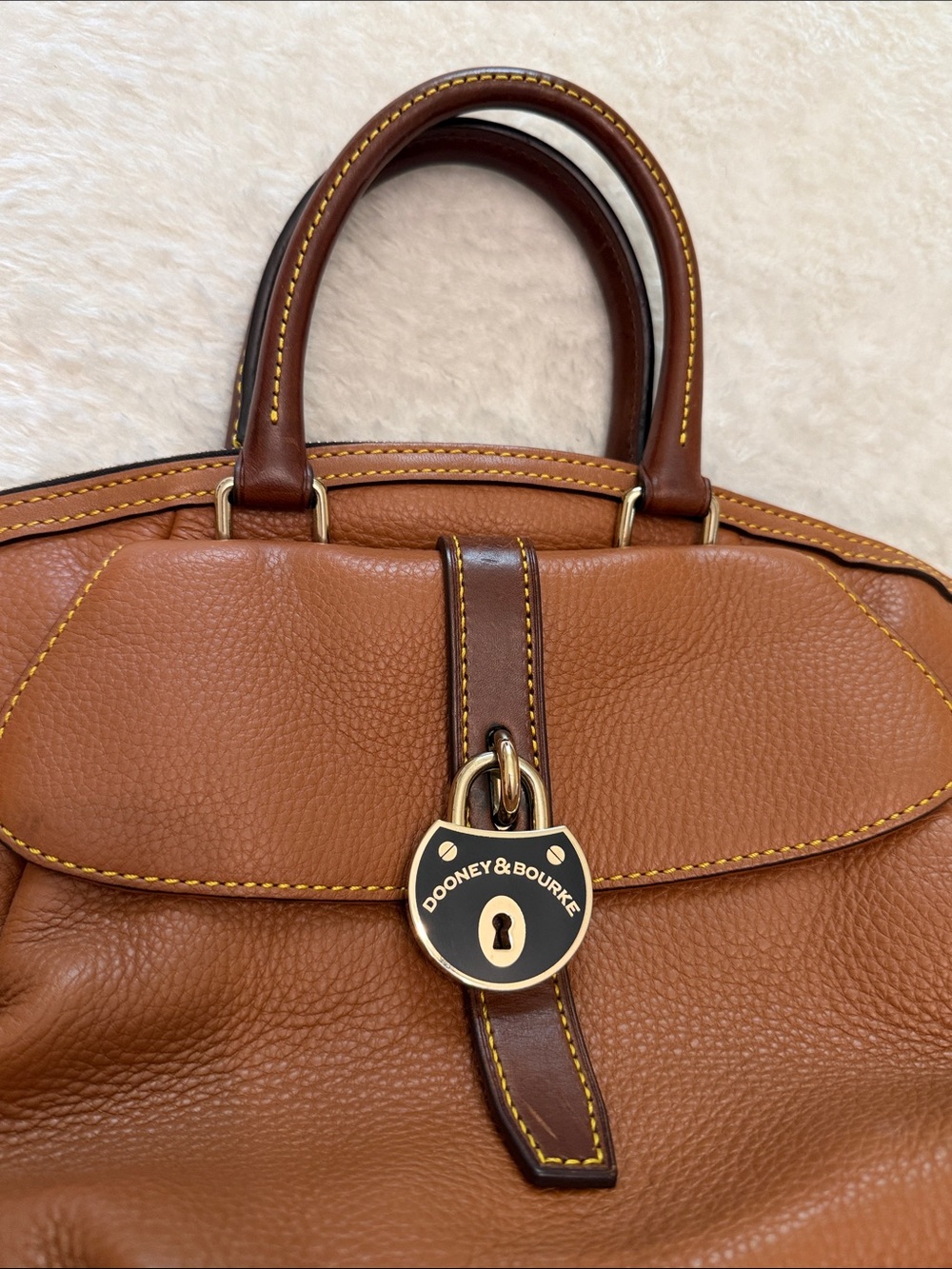Dooney & Bourke Samba Pebbled Leather Satchel - Picture 3 of 10